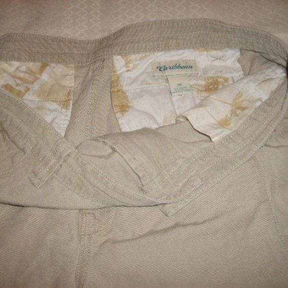 Shorts Men's Carribean 36 Khaki/Tan Cargo - Picture 3 of 4